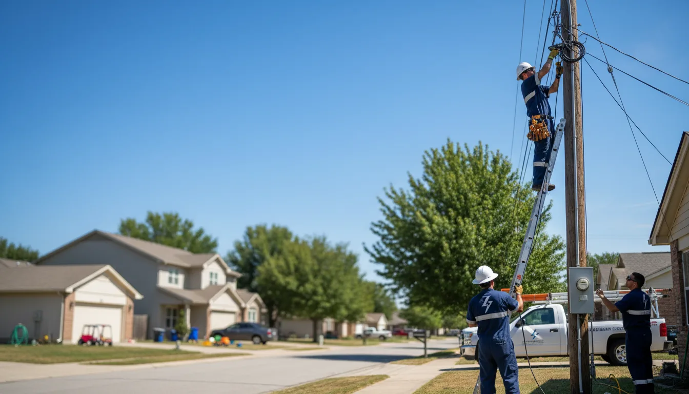 Residential electrician providing installation services in New Lisbon, WI